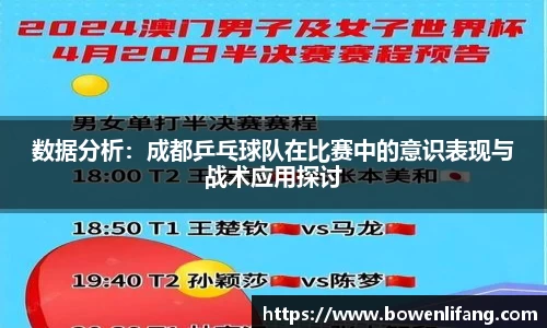 数据分析：成都乒乓球队在比赛中的意识表现与战术应用探讨